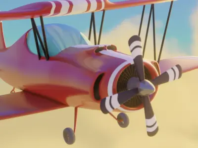 Glider plane  Free 3D model
