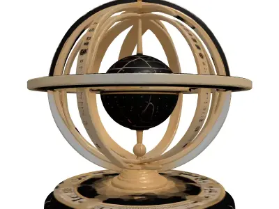 Armillary Sphere Celestial Globe Model 3D model