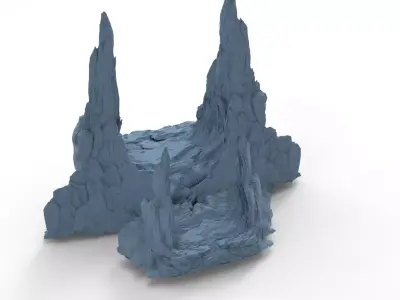 Himalayas mountain cliff 1  3D model