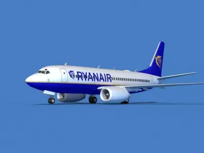 Boeing 737 MAX 7 Ryanair 3D model