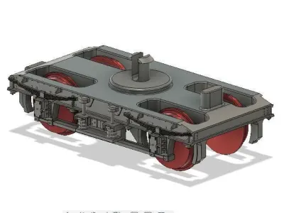 OO Hornby MK1 Coach Bogie NEM Socket to fit older Hornby Coaches 3D print model