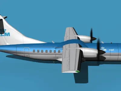 ATR-42-320 KLM 3D model