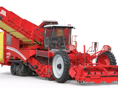 Harvester Grimme Varitron 470 Low-poly 3D model