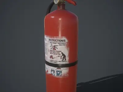 fire extinguisher  Free low-poly 3D model