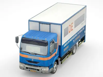 Renault Midlum 180 EURO 2005 Low-poly 3D model