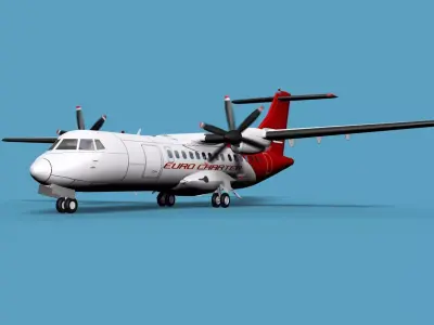 ATR  ATR-42-500 EuroCharter 3D model