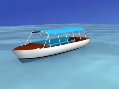 Tour Boat 3D model