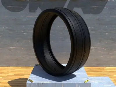 ORTAS TIRE NO 15 GAME READY Low-poly 3D model