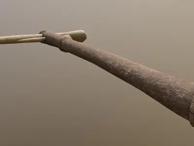 Pickaxe - Bone Low-poly 3D model