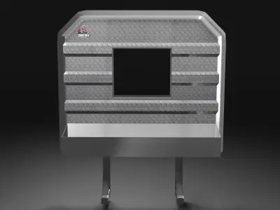 Semi Truck Back Rack Low-poly 3D model