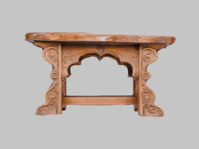 Gothic Craft Table Low-poly 3D model