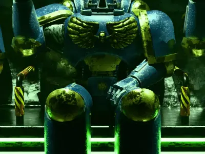 Space Marine Base Armor  Warhammer 40K Free 3D model