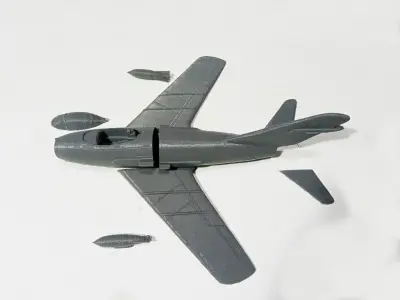 MIG-15 SCALE 1-48 PRINTABLE STL FILES 3D print model