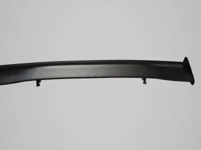 Car Tuning Spoiler Low-poly 3D model