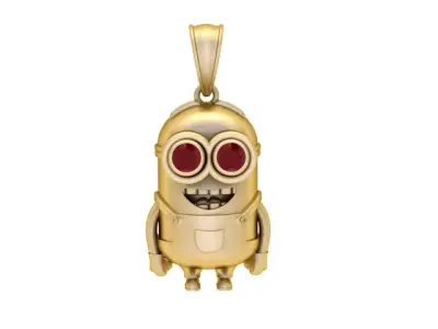 Golden Goggle Guardian Pendant 3D Printable Model  3D print model purchase