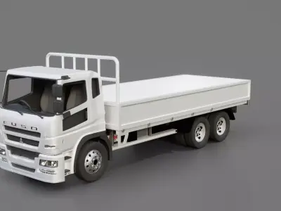 Mitsubishi Fuso Super Great Flatbed 3D model purchase