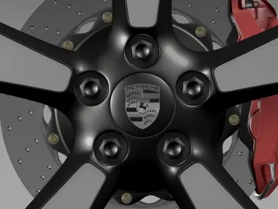 Porsche 911 50YearEditions wheel 3D model
