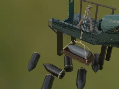 Artillery Battery - WW1  3D model