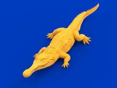 Fierce crocodile 3D print model