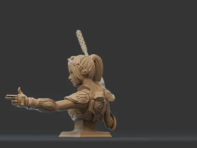 NOVA- STARCRAFT Bust 3D Print 3D print model