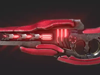 Halo Infinite Stalker Rifle Low-poly 3D model