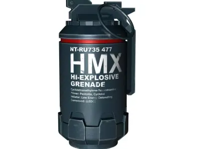 HMX Elysium Grenade Free low-poly 3D model