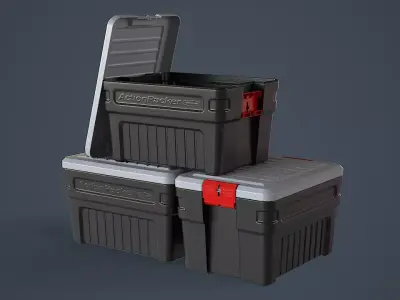 storage box Low-poly 3D model buy