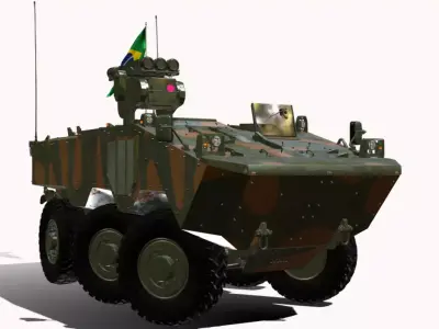 VBC AAe MSR IVECO GUARANAI 6X6 MSHORAD  Low-poly 3D model