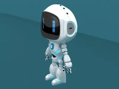 Cartoon Robot 3D model shop