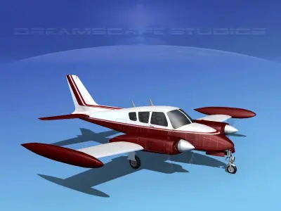 Cessna 320 Skyknight V04 3D model