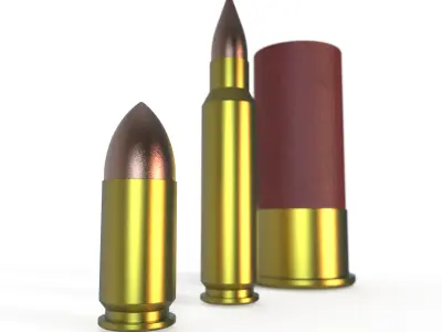 Bullets - OBJ free download Free 3D model