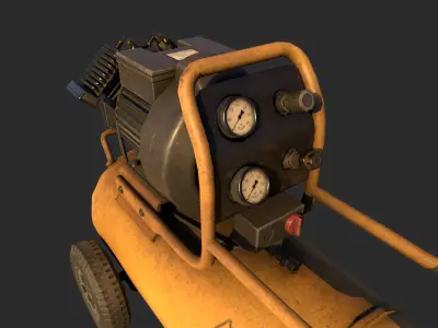 Compressor Low-poly 3D model purchase