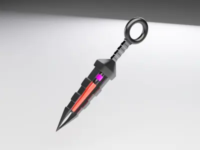 3D MODEL E4 Kunai Bomb 3D model