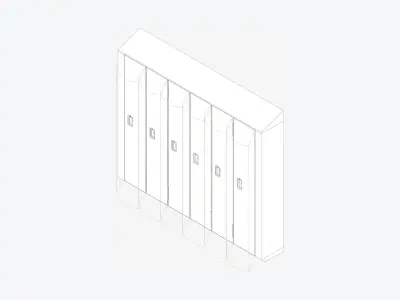 Locker Multi - Resin - Locka - Classic Low-poly 3D model