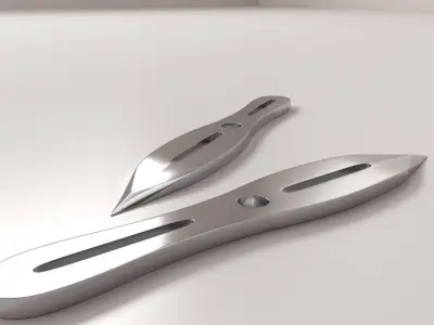 Throwing Knife 3D model purchase