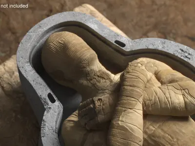 Mummy in the Sarcophagus 3D model