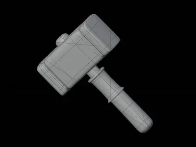 Hammer 3D Illustration 3D model purchase
