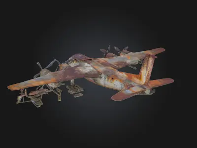 Abandoned Aircraft Relics  Echoes of Forgotten Flight 3D model