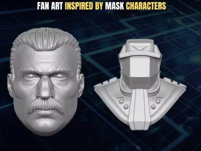 Miles Mayhem Fan art Kit 3D printable for Action Figures 3D print model