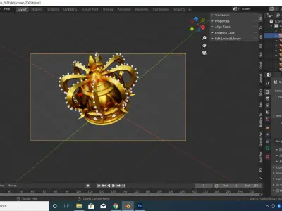 KingCrown 123 Low-poly 3D model