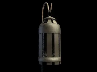 Lantern Model metal lamp 3D model