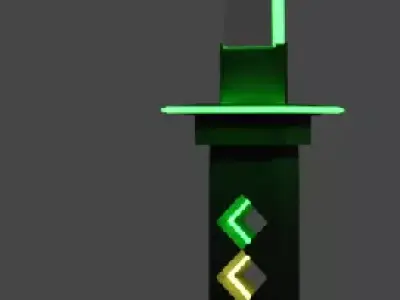 cyberpunk katana Free low-poly 3D model