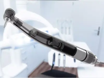 Internal Structure Dental Drill 3D model purchase