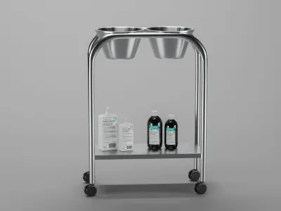 Surgical Instruments 3D Model Low-poly 3D model