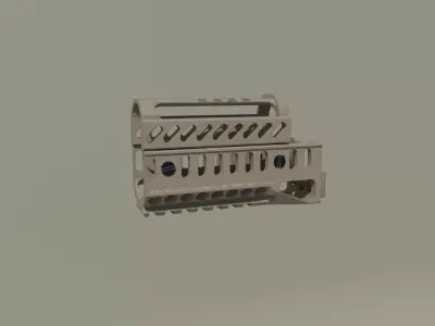 AK B-11U Zenit handguard  Low-poly 3D model