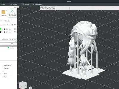 Custom3Dprint Minifigure Accessory - Minifigure Hair S2 - 032 3D print model