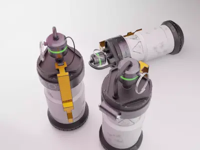 Sci Fi Gas Grenade Vol Z1 Low-poly 3D model