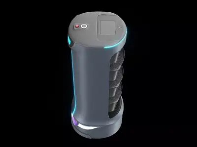 Modern Restaurant Robot Low-poly 3D model