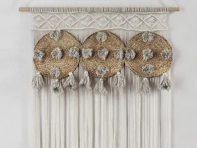 Macrame Set Dream Catcher Free 3D model