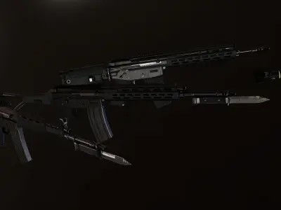 Howa Type 89 Low-poly 3D model